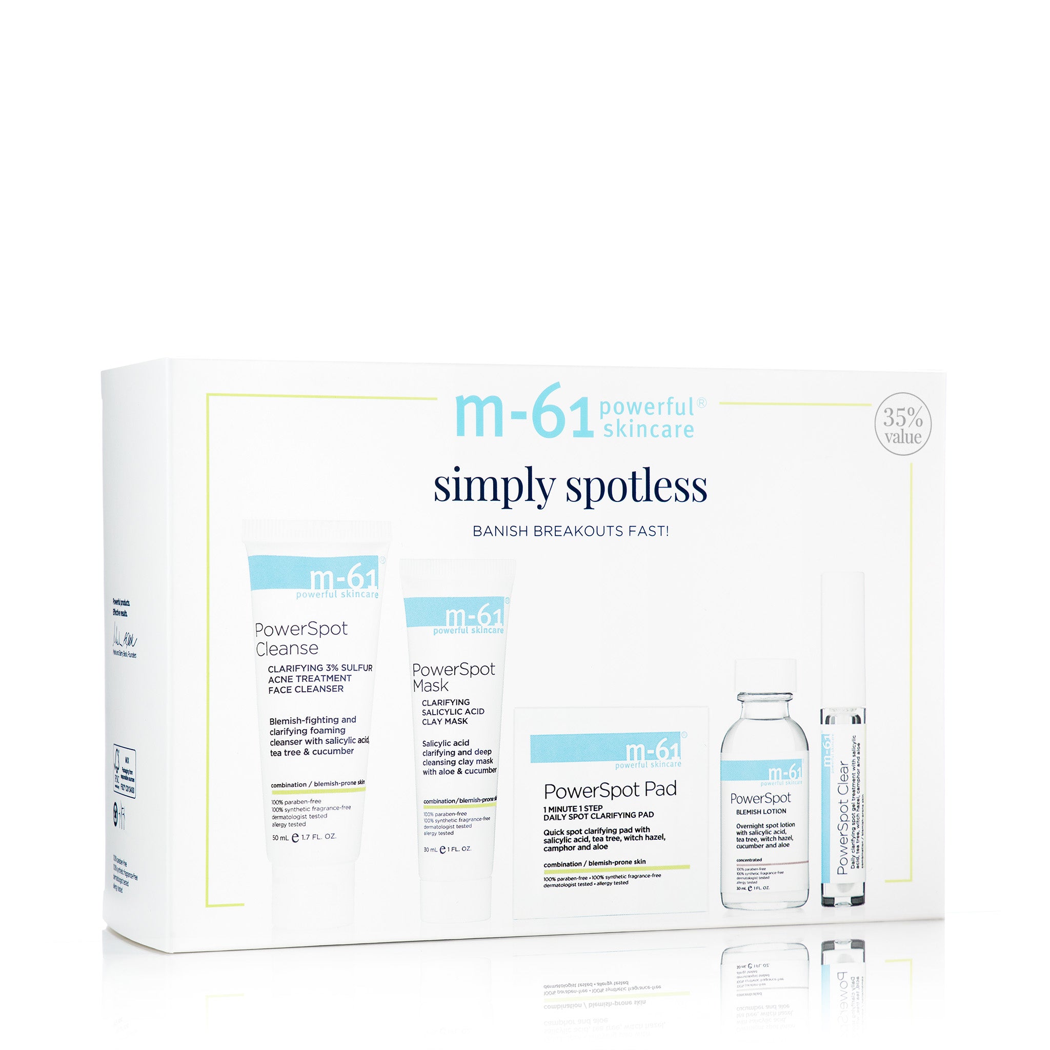 Simply Spotless Skincare Set - Blemish-Fighting Skincare Set – m