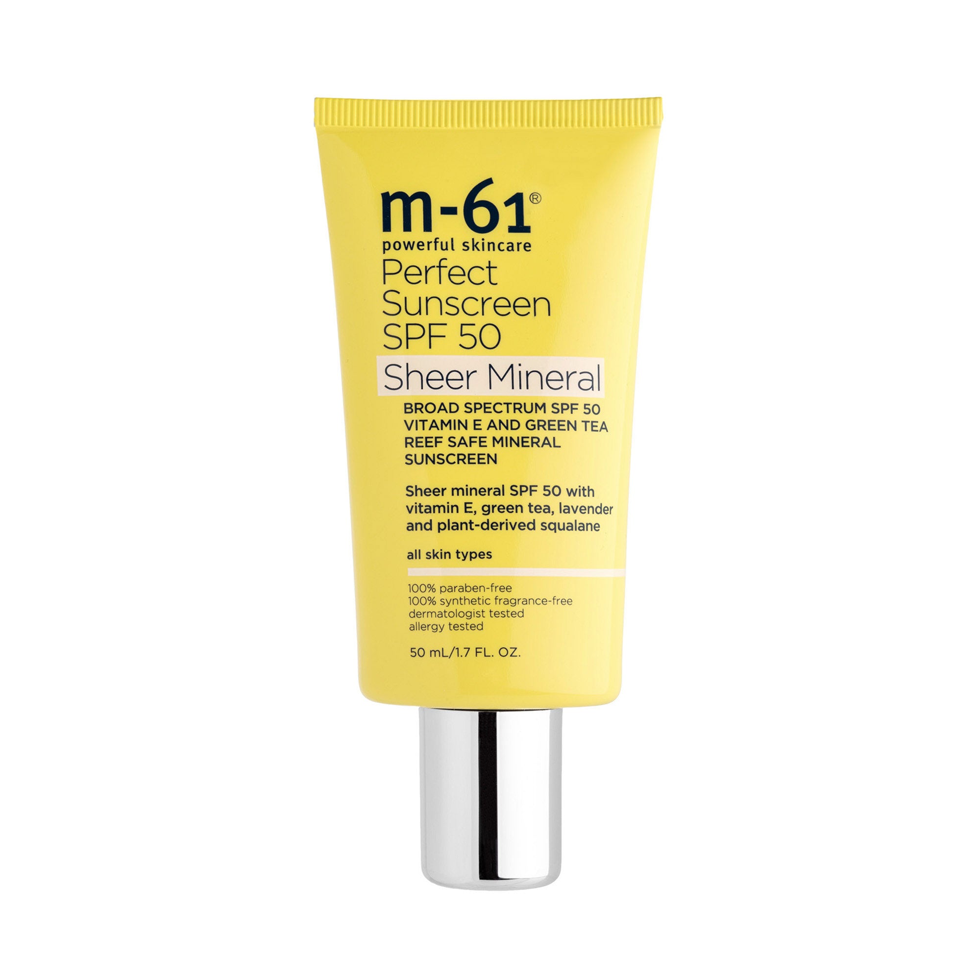 Perfect Sheer Mineral Sunscreen SPF 50 – m-61 powerful skincare