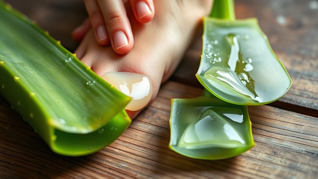 aloe vera moisturizer application